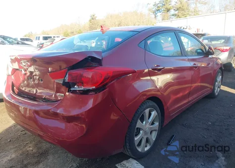 2012 Hyundai Elantra Limited (Ulsan Plant) из США, поврежденный, VIN KMHDH4AE9CU489163
